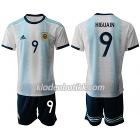 Argentina HIGUAIN 9 Barn Hjemmedraktsett Copa América 2019 Kortermet (+ Korte bukser)